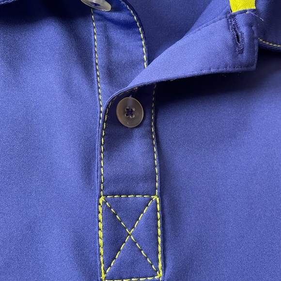 Nike Men's Size Large Blue Polo Golf Shirt Summer Athletic Athleisure Sporty - Picture 4 of 7